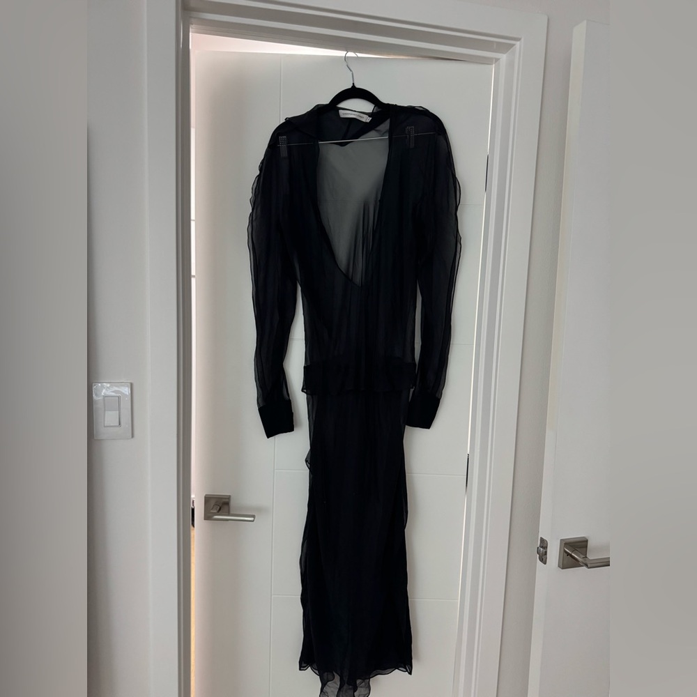 Christopher Esber Sheer Black Maxi Dress - Picture 2 of 6